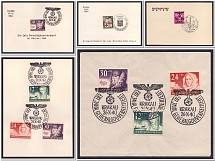 1940 General Government, Germany Souvenir Sheets (Special Commemorative Cancellations)