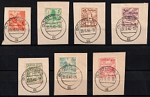 1946 Cottbus, Germany Local Post (Mi. 3 - 4, 9, 12 - 15, Cottbus Postmark)