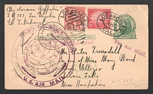 1929 (26 Aug) United States, Graf Zeppelin airship airmail postcard from Los Angeles to Silver Lake, 1st Round the World flight 'Los Angeles - Lakehurst' (Sieger 29 A, CV $90)