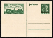 1938 The official postal card Michel P 272 panorama of Nuremberg