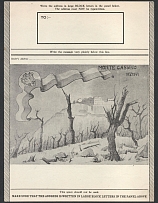 1944 Monte Cassino, Airgraph Service Sheet, Mint (Signed)