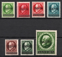 1920 Saar, Germany (Mi. 18 - 21, 25 - 26, 31, CV $250)
