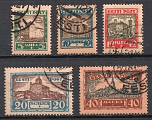 1927 Estonia (Mi. 63-67, Full Set, Canceled, CV $50)