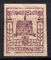 1946 60+40pf Finsterwalde, Germany Local Post (Mi. 12 II, Broken Frame, CV $30, MNH)
