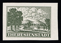 1943 Theresienstadt Ghetto, Bohemia and Moravia, Germany (Forgery, Imperforate, MNH)