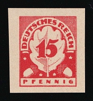 1920-21 15pf German Reich, Germany (Essay, Signed)