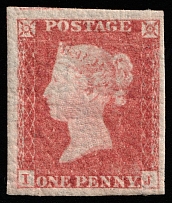 1841 1p Great Britain (SG 8, CV $900)