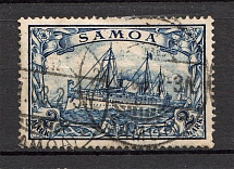 1900-01 Samoa German Colony 2 Mark (CV $130, Cancelled)