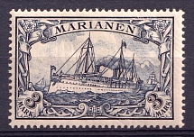 1901 3m Mariana Islands, German Colonies, Kaiser’s Yacht, Germany (Mi. 18)