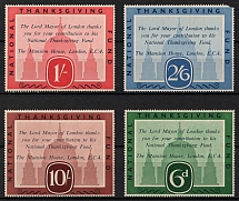 National Thanksgiving Fund, London, Great Britain, Cinderella, Set of Non-Postal Stamps
