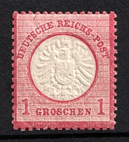 1872 1gr German Empire, Large Breast Plate, Germany (Mi. 19, CV $130)