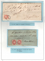 1863-68 Austria-Hungary, Carpahto-Ukraine territory Postal History, Two Covers