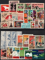 Worldwide Military, Army, Ships, Navy, Fashion, Stock of Cinderellas, Non-Postal Stamps and Labels, Advertising, Charity, Propaganda (#206A)