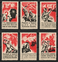 1943-44 Anti-American and Anti-British Italian Fascist Nazi Propaganda, Italy, WWII, Rare