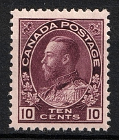 1911-22 10c Canada (SG 211, CV $190, MNH)