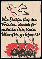'As Stalin Thinks of Peace, No One Would Want it to be Broken!', German Propaganda, Germany, Label, Mini poster