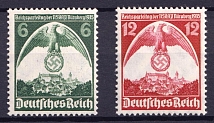 1935 Third Reich, Germany (Mi. 586 - 587, Full Set, CV $30, MNH)