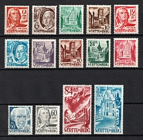 1948 Wurttemberg, French Zone of Occupation, Germany (Full Set, CV $50, MNH)