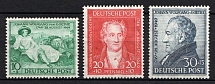 1949 British and American Zones of Occupation, Germany (Mi. 108 - 110, Full Set, CV $60, MNH)