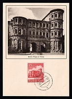 1941 'Porta Nigra in Trier', Propaganda Postcard, Third Reich Nazi Germany