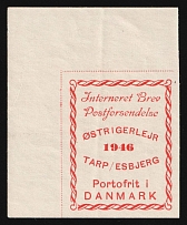 1946 (28 Mar) Allied Occupation, Germany, TARP-ESBJERG, Australian Camp, Dantmark, Mark Vienna Censorship (Type I)
