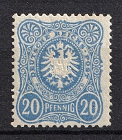 1880-1881 20pf German Empire, Germany (Mi. 42 I aa, CV $390)