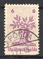 1945 6Pf Apolda, Soviet Russian Zone of Occupation, Germany Local Post (CV $50, APOLDA Postmark)