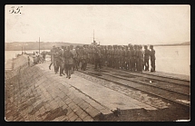 1917-1920 'Formation of troops before evacuation', Czechoslovak Legion Corps in WWI, Russian Civil War, Postcard