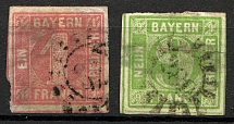 1850-58 Bavaria Germany (CV $50, Cancelled)