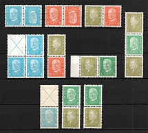 1932 Third Reich, Germany Collection (Coupon, Tete-beche, Se-tenant, CV $330, MH/MNH)