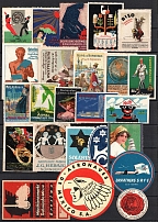 United States, Germany, Europe, Stock of Cinderellas, Non-Postal Stamps, Labels, Advertising, Charity, Propaganda (#116A)