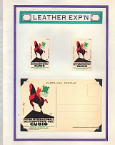 International Leather Exhibition, Italy, Stock of Cinderellas, Non-Postal Stamps, Labels, Advertising, Charity, Propaganda, Postcard (#691)