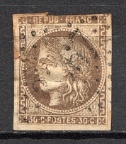 1870-71 France 30 C (CV $310, Canceled)