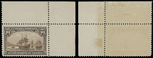 Canada - Quebec Tercentenary issue - 1908, 20c brown, top right corner margin single, full OG slightly disturbed at top right, NH (hinged on margins), F/VF, Scott C.v. $625, Scott #103…