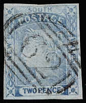 1855 2p New South Wales, Australia (SG 63, Canceled, CV $120)