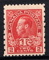 1916 2c Canada (SG 236, CV $65, MNH)