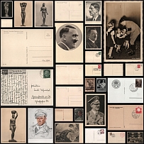 Stock of Propaganda Postcards, Third Reich, Nazi Germany