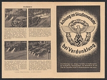 1944 Germany Third Reich, Be Careful in Road Traffic when Darkened, Agitation booklet
