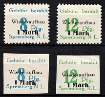 1946 Spremberg (Lower Lusatia), Germany Local Post (Mi. 21 - 22, Unofficial Issue, Full Set)