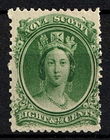 1860-63 8.5c Nova Scotia, Canada (SG 15, CV $5)