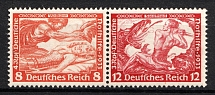 1933 Third Reich, Germany, Wagner, Se-tenant, Zusammendrucke, Pair (Mi. W 57, CV $40)