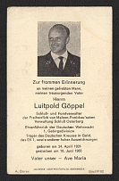 'Farewell Card' Babenhausen, Postcard, Propaganda Card, Third Reich WWII, Germany Propaganda, Germany