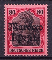 1906-1911 1 Pes, German Offices in Morocco, Germany (Mi. 42, CV $200)