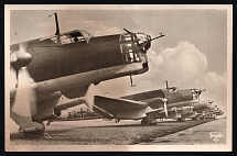 Luftwaffe Military Air Arms, Germany, Third Reich Propaganda Postcard