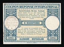 1932 International Reply Coupon, Third Reich, Germany