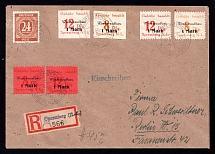 1946 (30 Mar) Spremberg (Lower Lusatia), Germany Local Post, Registered Cover to Berlin (Mi. 5 - 18, Full Sets, CV $310)
