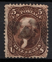 1863 5C United States (Sc. 76, Used, CV$125)