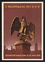1939 '2nd RDB national conference', Propaganda Postcard, Third Reich Nazi Germany