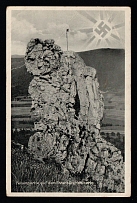 1941 'Rock section at the Ehrenburg-Walberia', Propaganda Postcard, Third Reich Nazi Germany