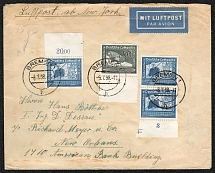 1938 Soiled, but interesting philatelically prepared cover from Bremen